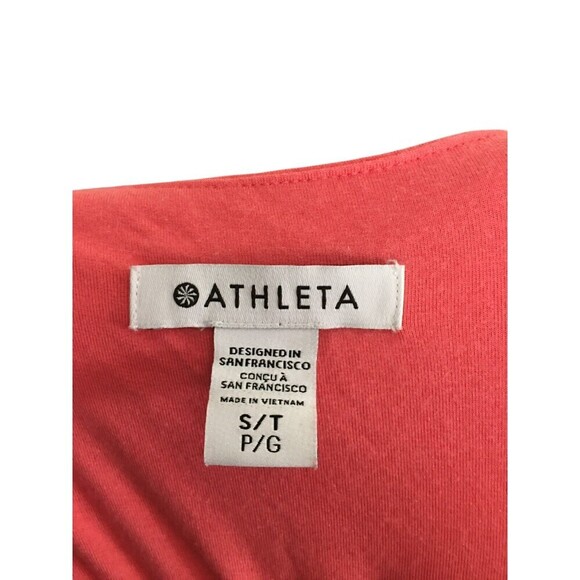 Athleta Dress Women's Size S/T Pink Fit & Flare Sleeveless Midi - Picture 7 of 7